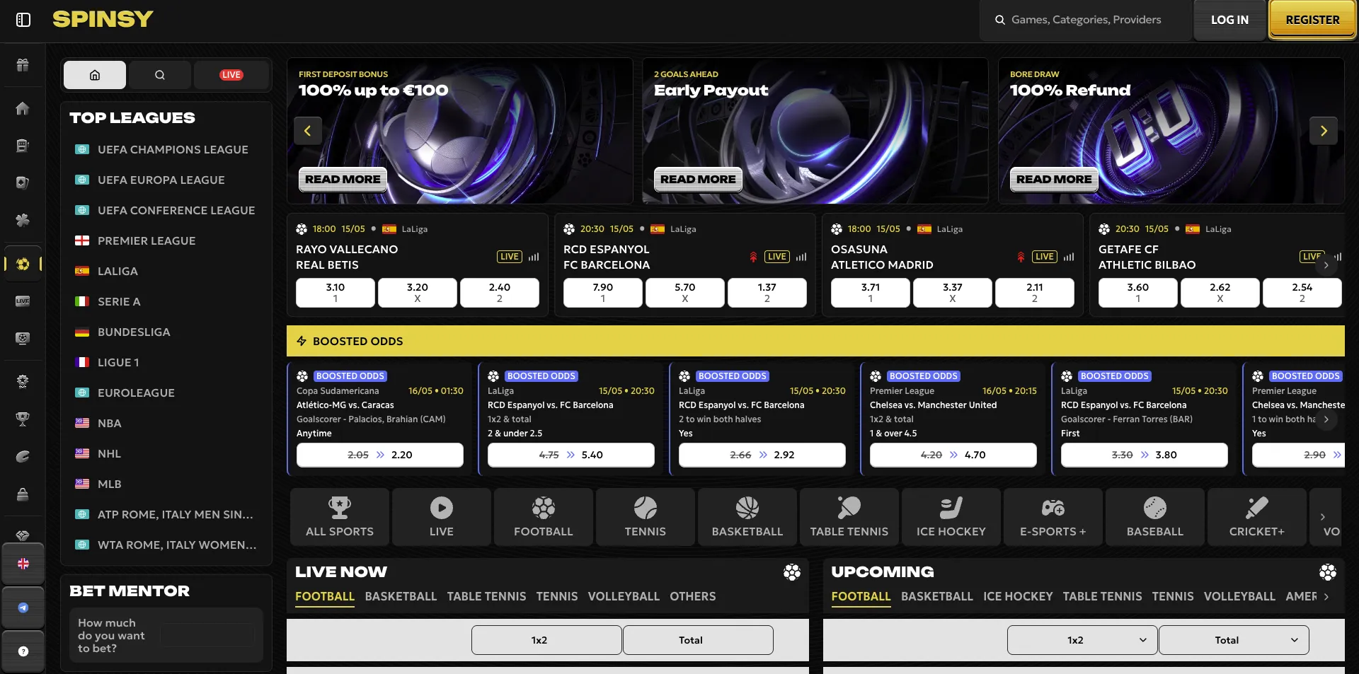 Online football betting